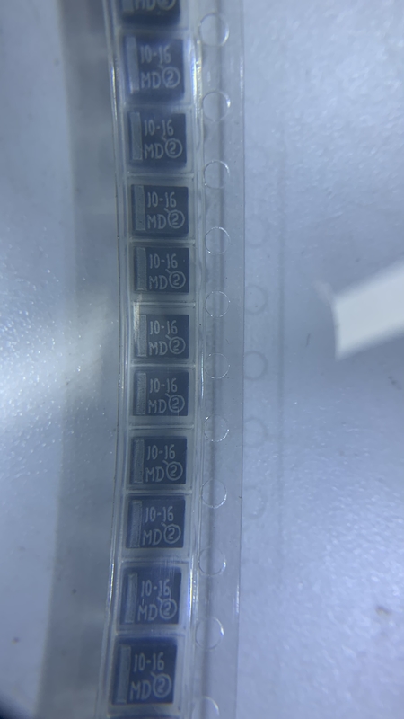 10% 293D106X9016B2T Conductive Polymer Tantalum Solid Capacitors 1.6uA